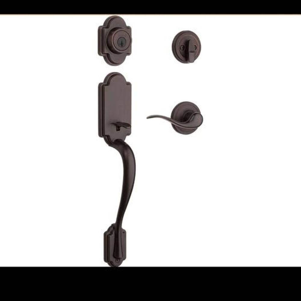 Kwikset Oil Rubbed Bronze Front Door Handleset with Deadbolt - New in box